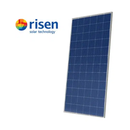 Risen solar panels offering efficient energy conversion and long-term reliability.